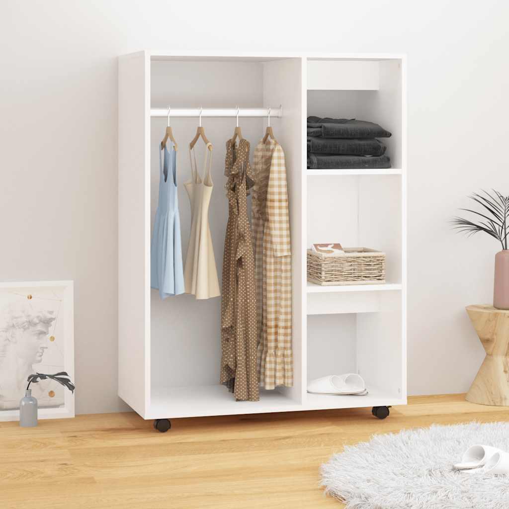 Garde-robe Blanc 80x40x110 cm Bois d’ingénierie
