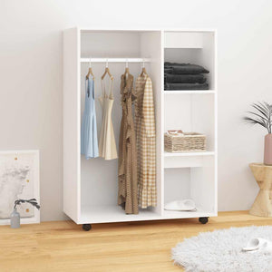 Garde-robe Blanc 80x40x110 cm Bois d’ingénierie