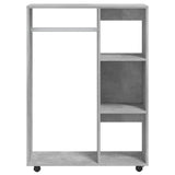 Garde-robe Gris béton 80x40x110 cm Bois d’ingénierie