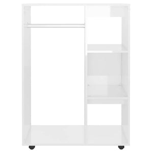 Garde-robe Blanc brillant 80x40x110 cm Bois d’ingénierie