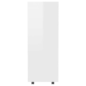 Garde-robe Blanc brillant 80x40x110 cm Bois d’ingénierie