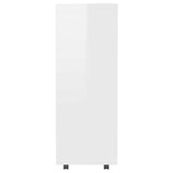 Garde-robe Blanc brillant 80x40x110 cm Bois d’ingénierie