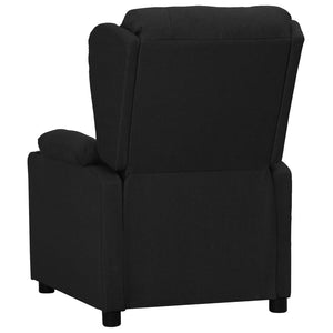 Fauteuil inclinable Noir Tissu