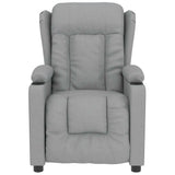 Fauteuil de massage Gris clair Tissu