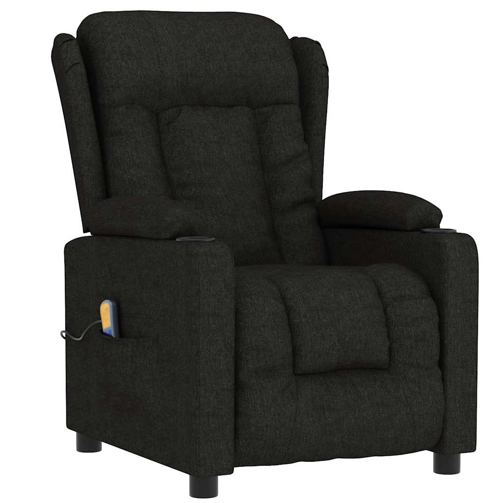 Fauteuil de massage Noir Tissu
