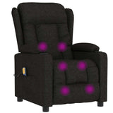 Fauteuil de massage Noir Tissu