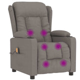 Fauteuil de massage Taupe Tissu
