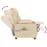 Fauteuil de massage Crème Tissu
