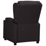 Fauteuil inclinable Noir Similicuir