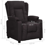 Fauteuil inclinable Noir Similicuir