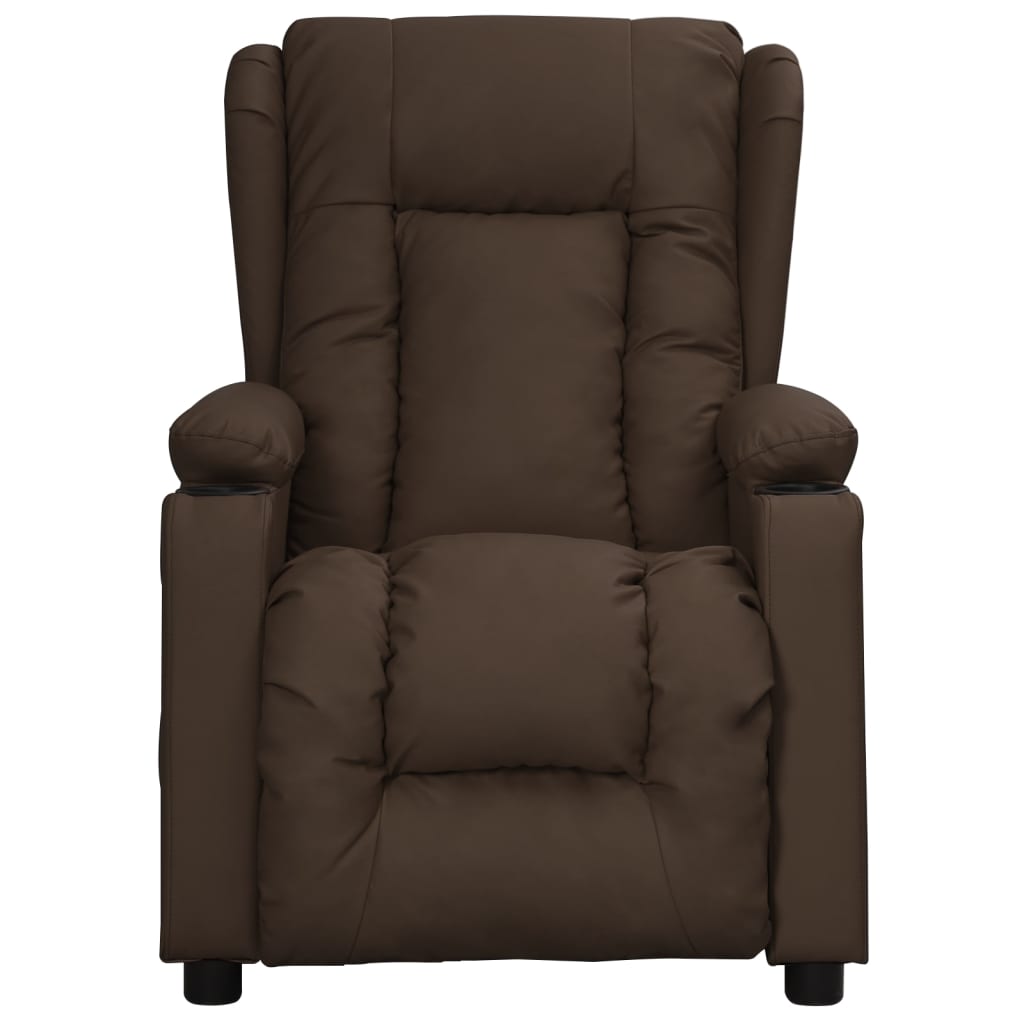 Fauteuil inclinable Marron Similicuir