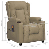 Fauteuil de massage Cappuccino Similicuir