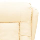 Fauteuil de massage Crème Similicuir