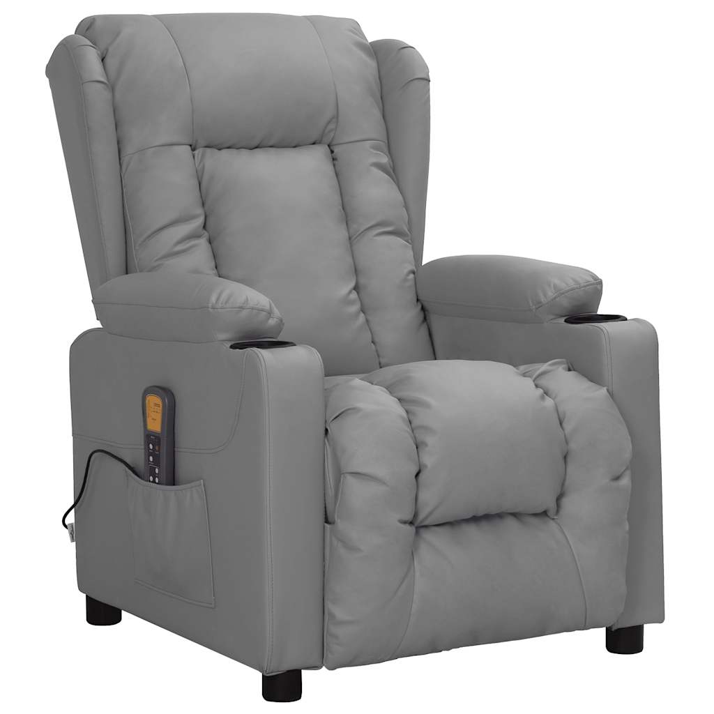 Fauteuil de massage Gris Similicuir