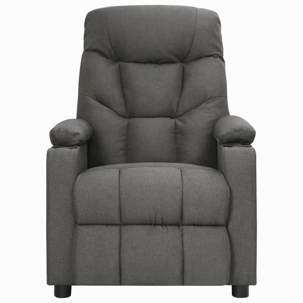 Fauteuil inclinable Gris foncé Tissu