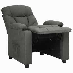 Fauteuil inclinable Gris foncé Tissu