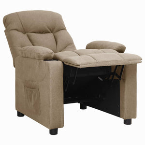 Fauteuil inclinable Taupe Tissu