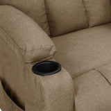 Fauteuil inclinable Taupe Tissu