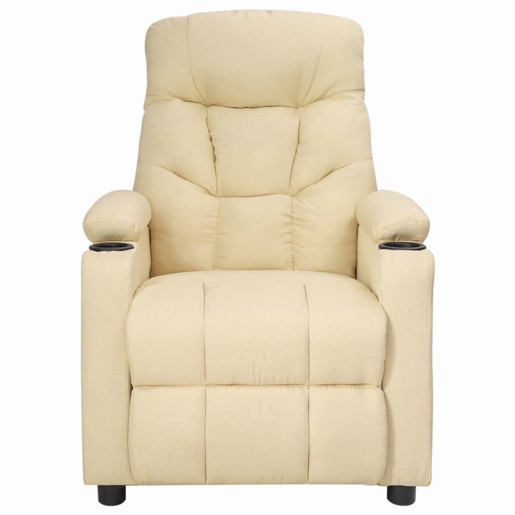 Fauteuil inclinable Crème Tissu