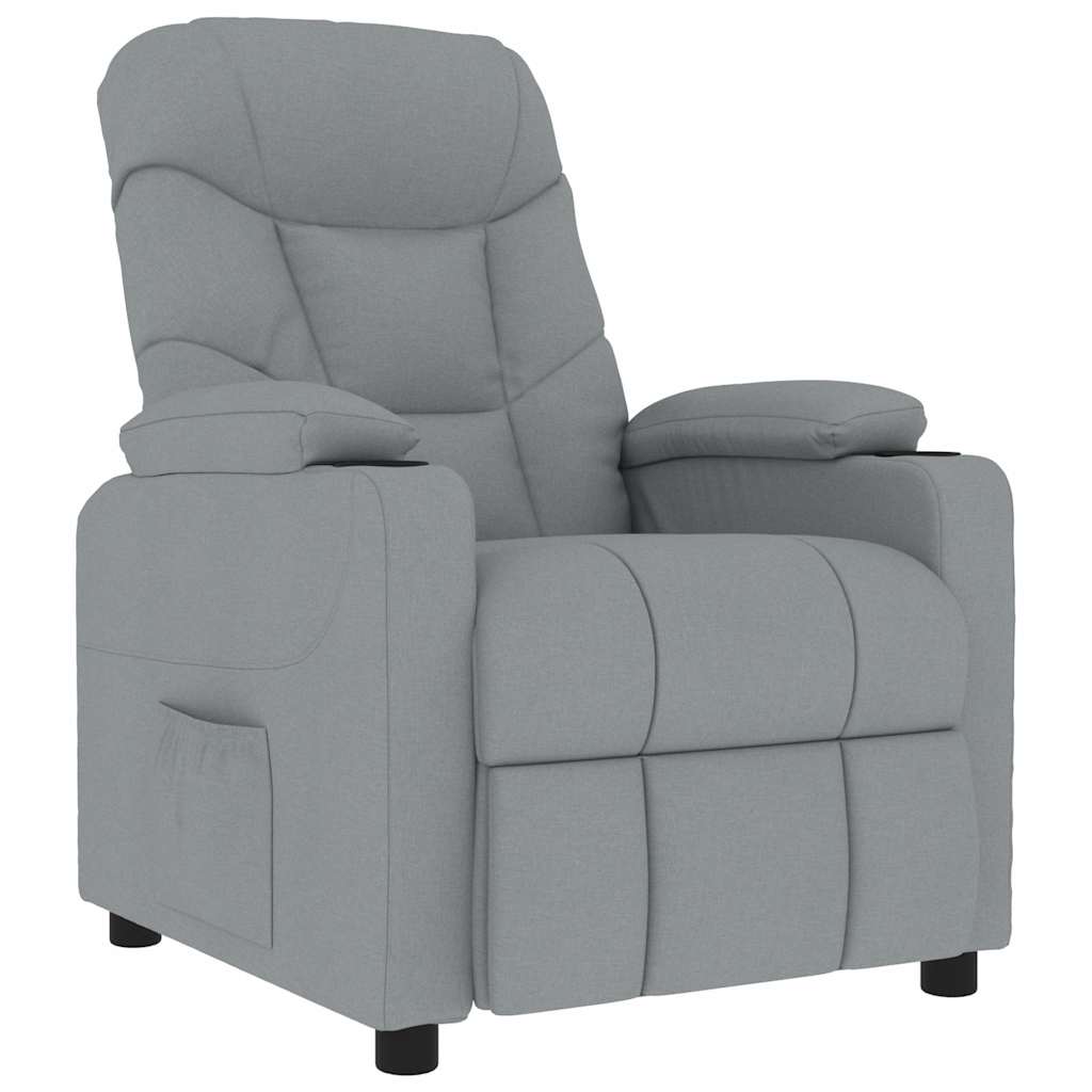 Fauteuil de massage Gris clair Tissu