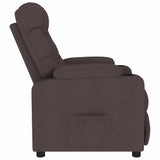 Fauteuil de massage Marron foncé Tissu