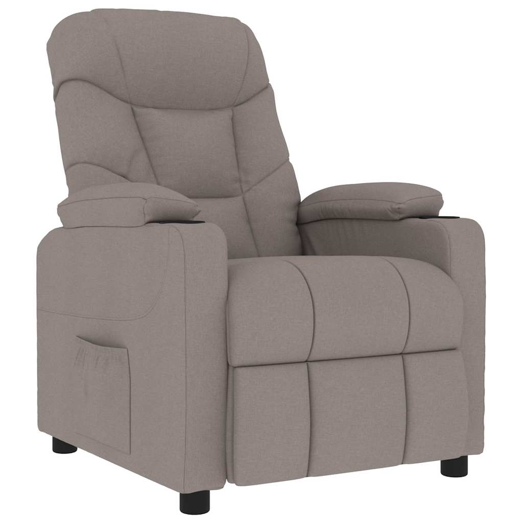 Fauteuil de massage Taupe Tissu