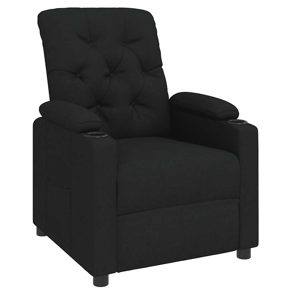 Fauteuil inclinable Noir Tissu