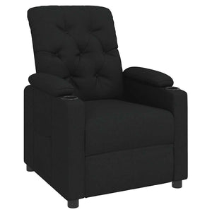 Fauteuil inclinable Noir Tissu