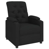 Fauteuil inclinable Noir Tissu