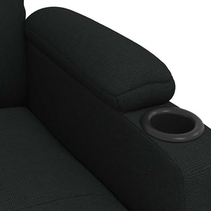 Fauteuil inclinable Noir Tissu
