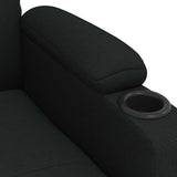 Fauteuil inclinable Noir Tissu