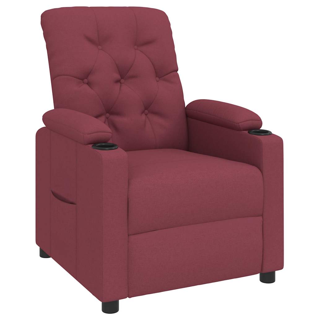 Fauteuil inclinable Rouge bordeaux Tissu