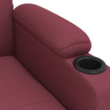 Fauteuil inclinable Rouge bordeaux Tissu
