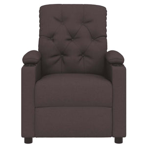 Fauteuil inclinable Marron foncé Tissu