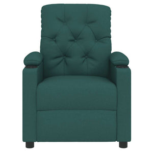 Fauteuil inclinable Vert foncé Tissu