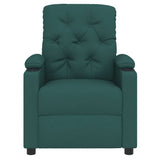 Fauteuil inclinable Vert foncé Tissu