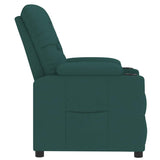 Fauteuil inclinable Vert foncé Tissu
