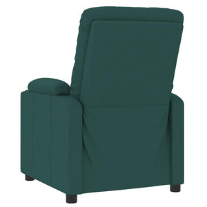 Fauteuil inclinable Vert foncé Tissu