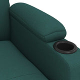 Fauteuil inclinable Vert foncé Tissu
