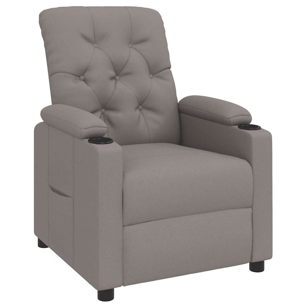 Fauteuil inclinable Taupe Tissu