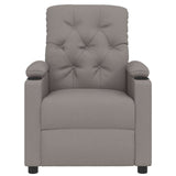 Fauteuil inclinable Taupe Tissu
