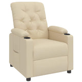 Fauteuil inclinable Crème Tissu