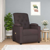 Fauteuil de massage Marron foncé Tissu