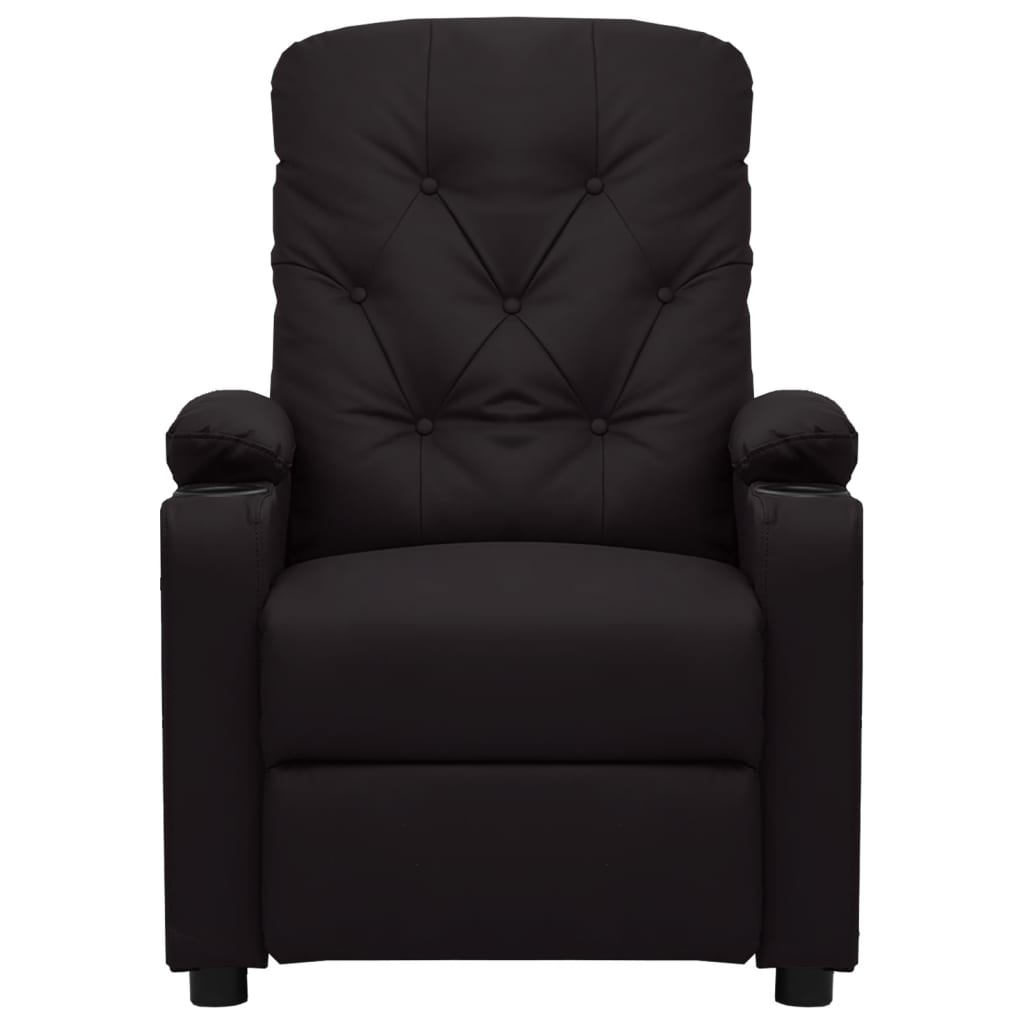Fauteuil inclinable Noir Similicuir