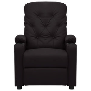 Fauteuil inclinable Noir Similicuir