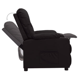 Fauteuil inclinable Noir Similicuir