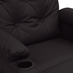 Fauteuil inclinable Noir Similicuir
