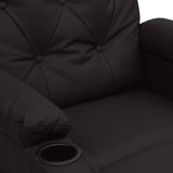 Fauteuil inclinable Noir Similicuir