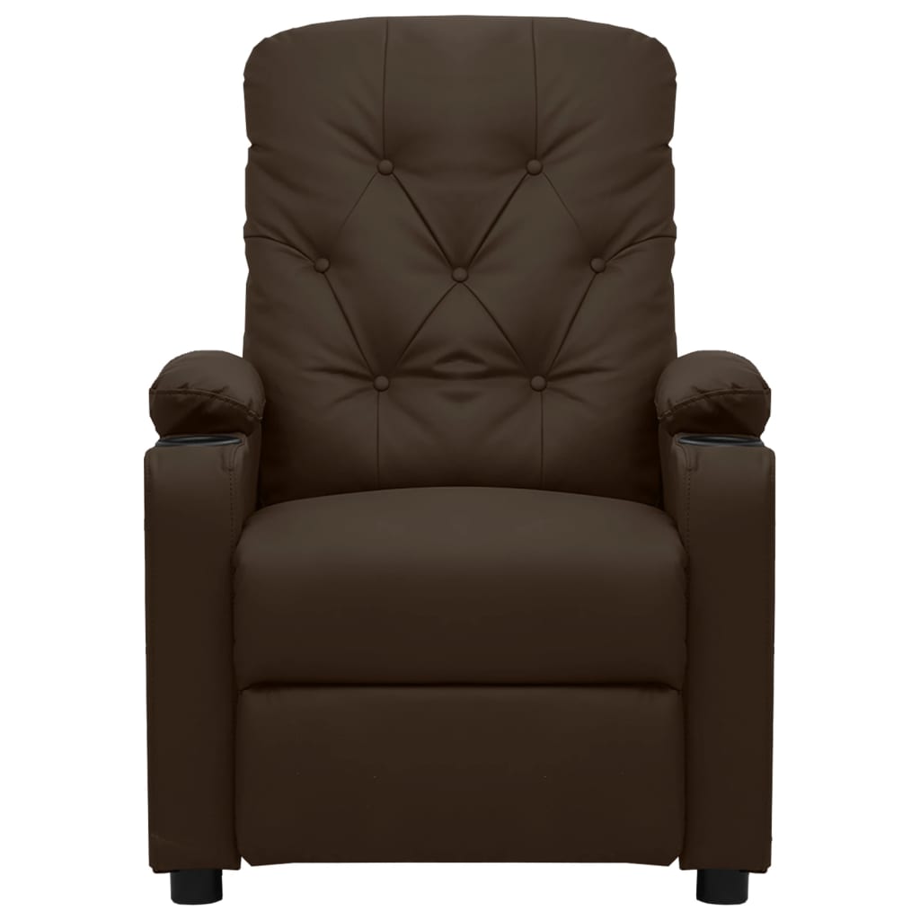Fauteuil inclinable Marron Similicuir