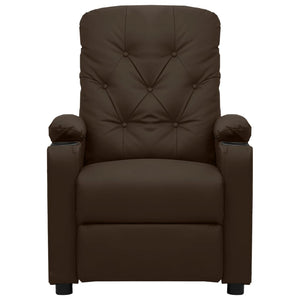 Fauteuil inclinable Marron Similicuir